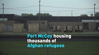 Afghan refugees begin resettlement at historic army base