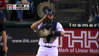 2011/08/31 Olivo's strong throw
