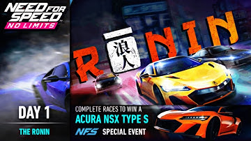 Day 1 - Acura NSX Type S (The Ronin) | NFS No Limits