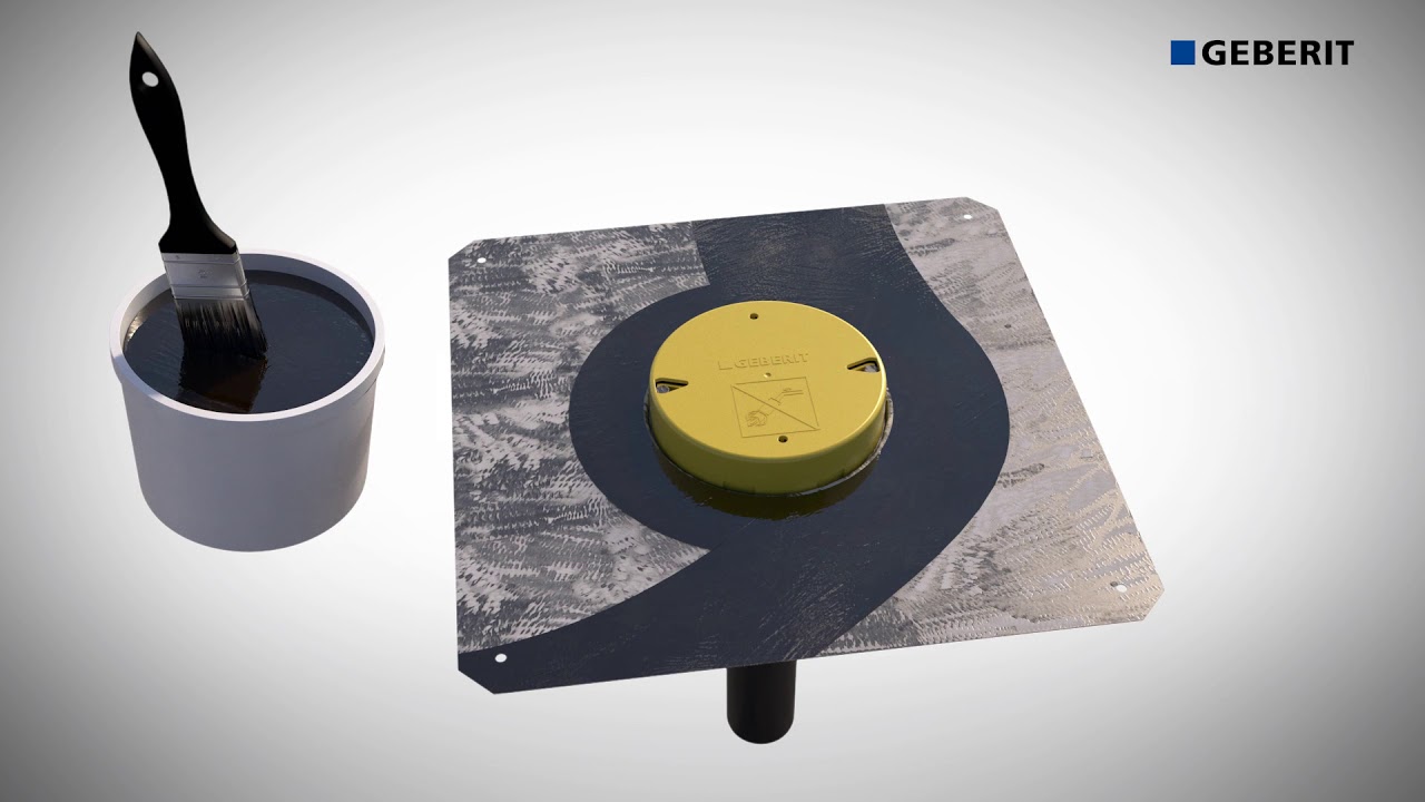 Geberit Pluvia Vapour Barrier Bitumen - Installation