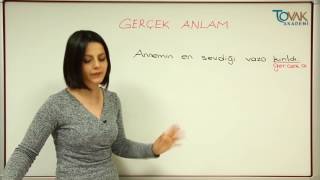 DERS 7 / GERÇEK ve MECAZ ANLAM / İLKOKUL TÜRKÇE DESTEK
