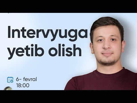 Ish topish bo&rsquo;yicha yana bir suhbat: "Intervyuga yetib olish" - Ilhom Shamidinov