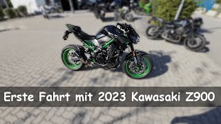 Erste Fahrt mit der 2023 Kawasaki Z900  heftiges Teil!