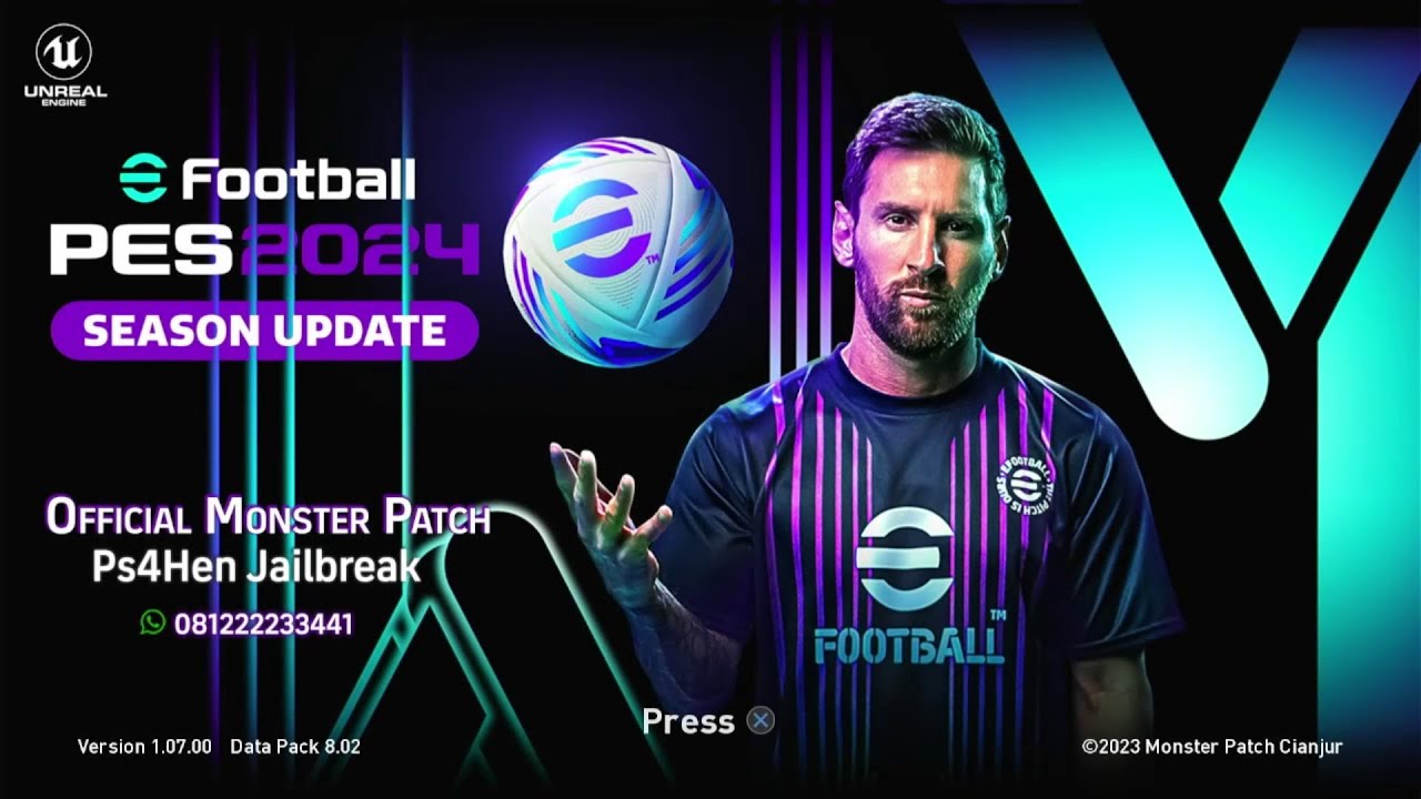 [PS4] eFootball PES 2024 SEASON UPDATE Monster Patch 8.02 