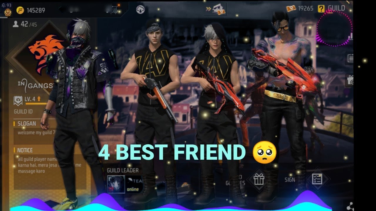 4 BEST FRIEND FREE FIRE🥺🥺 - YouTube