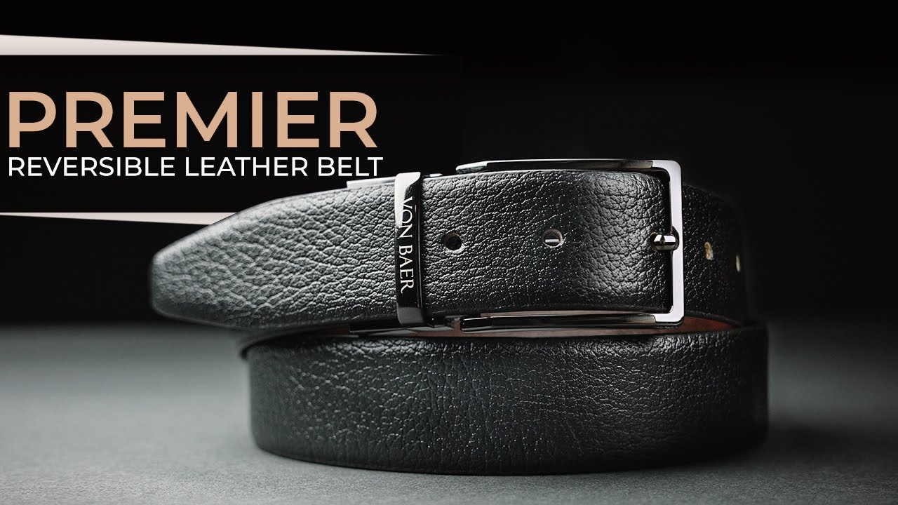 Premier reversible leather belt