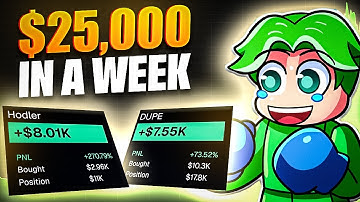 How I Made $25,000 In A Week Trading Meme Coins