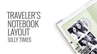 Traveler's Notebook Layout 2020 | DT Everyday Explorer March Stamps
