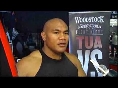 David Tua sparring...train...  for Friday Ahunanya