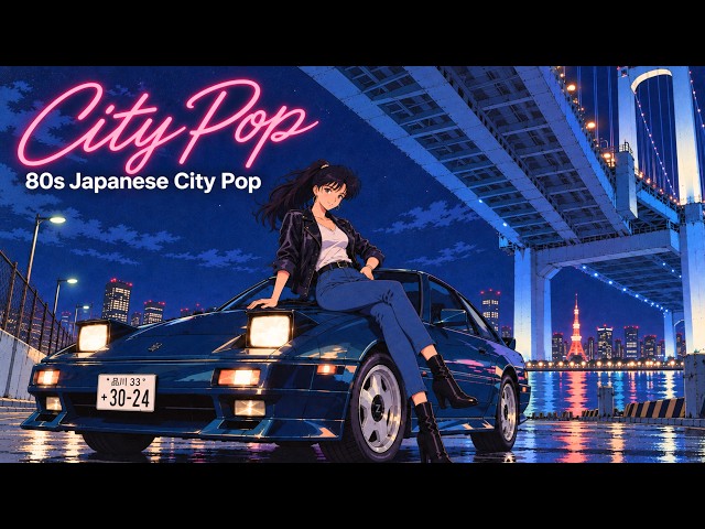 タイトル…遠い夜 80s Japanese City Pop｜Under the Rainbow Bridge, Driving Through