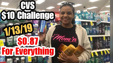 CVS $10 Challenge Haul 1/13/19 ~ $0.87 For Everything