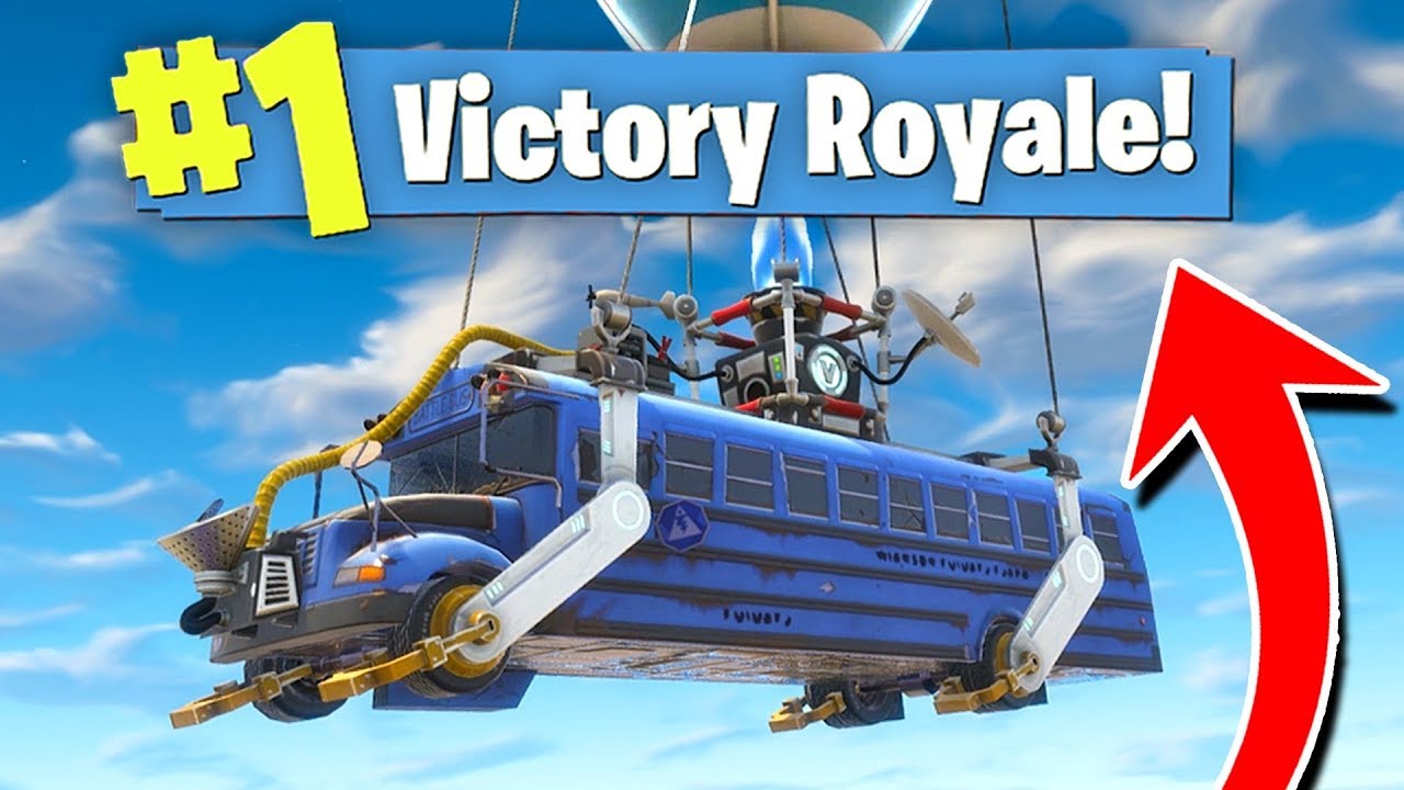 WINNING FORTNITE In The STARTING BUS! (Fastest Win?)