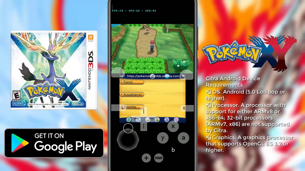 pokemon x and y 3ds emulator download for android