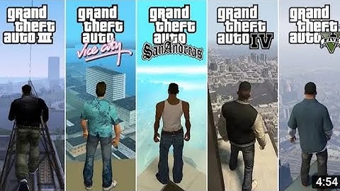 Comparison of Jumping From the Highest Points in GTA Games