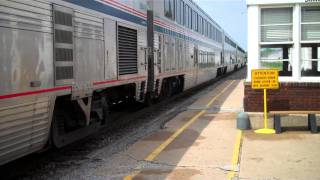 Amtrak SW Chief 4 makes stop in La Plata, Mo.