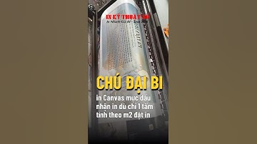 In tranh Chú Đại Bi Phật Quán Thế Âm Bồ Tát, in Canvas mực dầu bóng - In Kỹ Thuật Số Since 2006