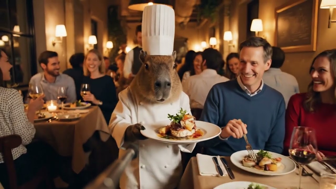 Capybara Opens His Own Restaurant For One Day