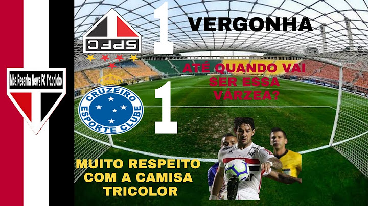 SÃO PAULO 1x1 CRUZEIRO | VIROU VÁRZEA O SPFC
