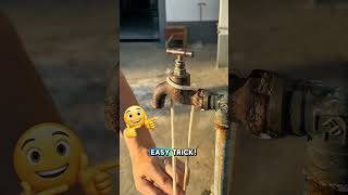 Simple Trick to Open a Stuck Water Tap! #youtubeshorts #shortsfeed #short #ytshorts #lifehacks