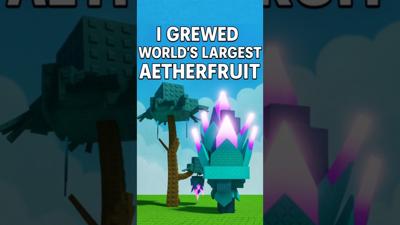 I GREW A HUGE AETHERFRUIT 🤯 | Grow a Garden 