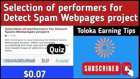 Selection of performers for detect spam web pages project 0.07