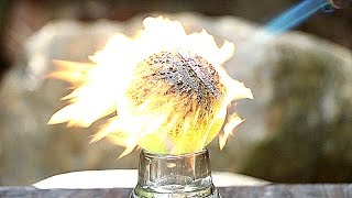 GAS TORCH VS TENNIS BALL