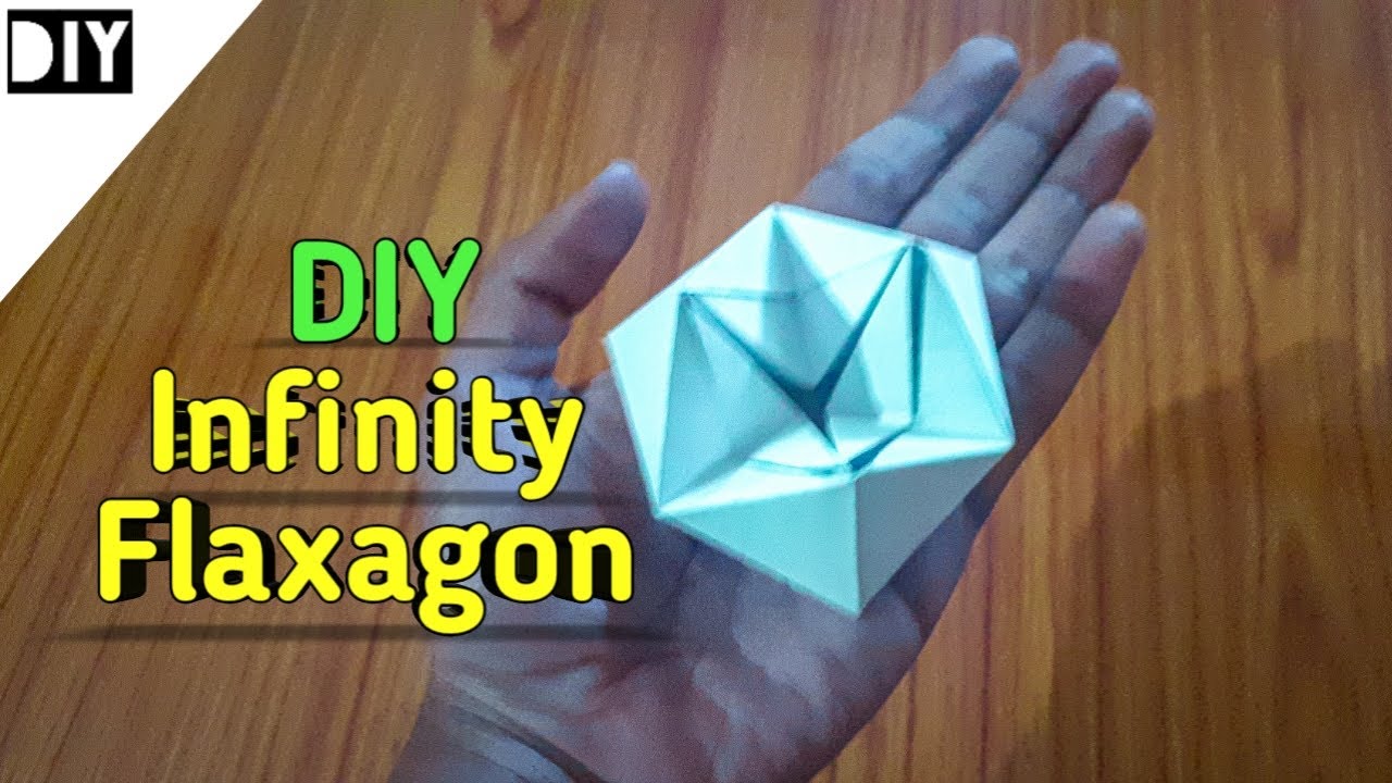 How to make infinity moving flaxagon (diy) paper craft - YouTube
