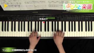 ツェルニー30番練習曲(Op.849) No.16 / Carl Czerny : ピアノ（教則