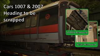 [Last 00X KHI][SMRT] KHI C151 ~ 007/008 ~ Cars 1007 & 2007 Heading to be scrapped