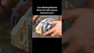 MOTOR mesin cuci mengubah GENERATOR listrik menjadi LISTRIK