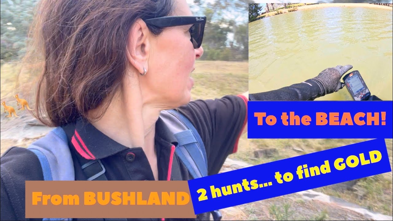 От кустов до пляжа ~ Австралия, где я ищу золото с металлоискателем! И информация о розыгрыше при...