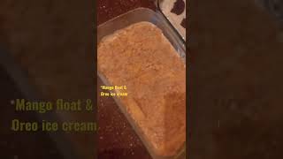 Mango Float Oreo Ice Cream Home Made