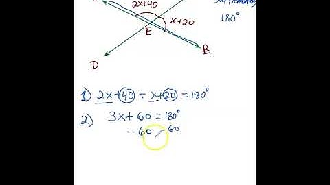 How to solve for x of Intersecting lines step 3? #maths #geometry #shorts