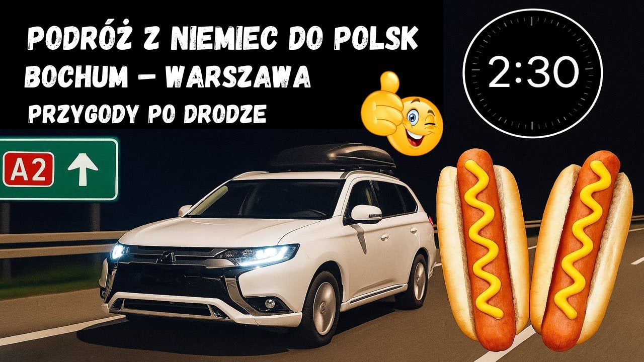 Podróż z Niemiec do Polski | Bochum – Warszawa | Vlog z drogi + przygody po drodze