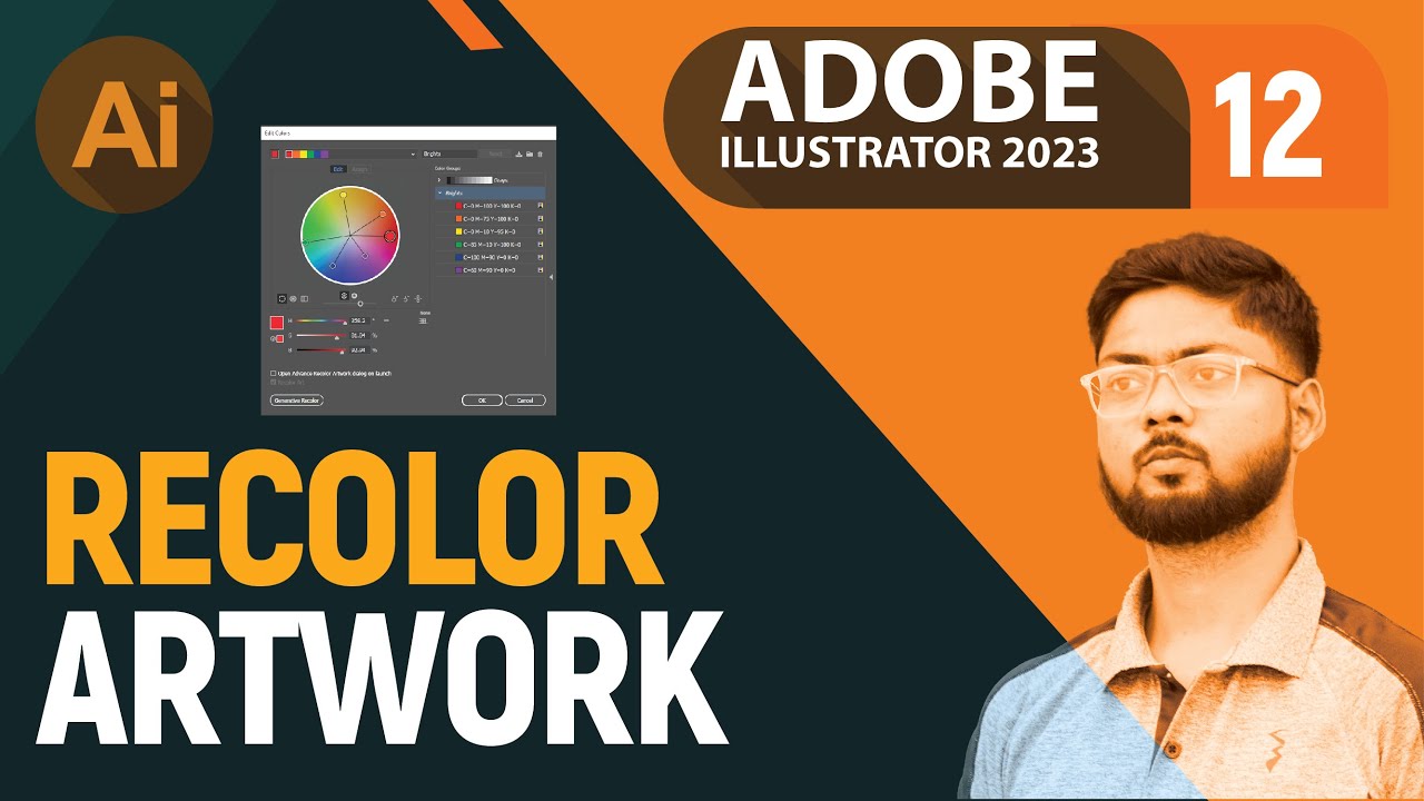 Adobe Illustrator CC 2023 Tutorial in Hindi & Urdu | Recolor Artwork ...