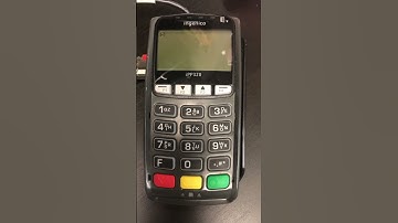 How to reset a ingenico ipp320 credit card  device . #ingenico #creditcard #money