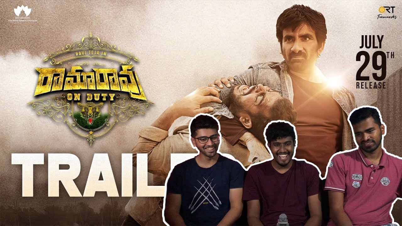 Rama Rao On Duty Trailer Reaction | Ravi Teja | Tamil Reactors