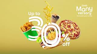 Up to 30% off on GrabFood this Manyversary | Grab PH