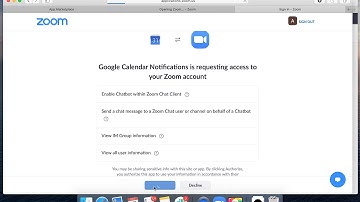 How to use Google Calendar notifications in ZOOM CHAT?