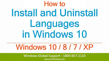 How to Install and Uninstall Languages in Windows 10