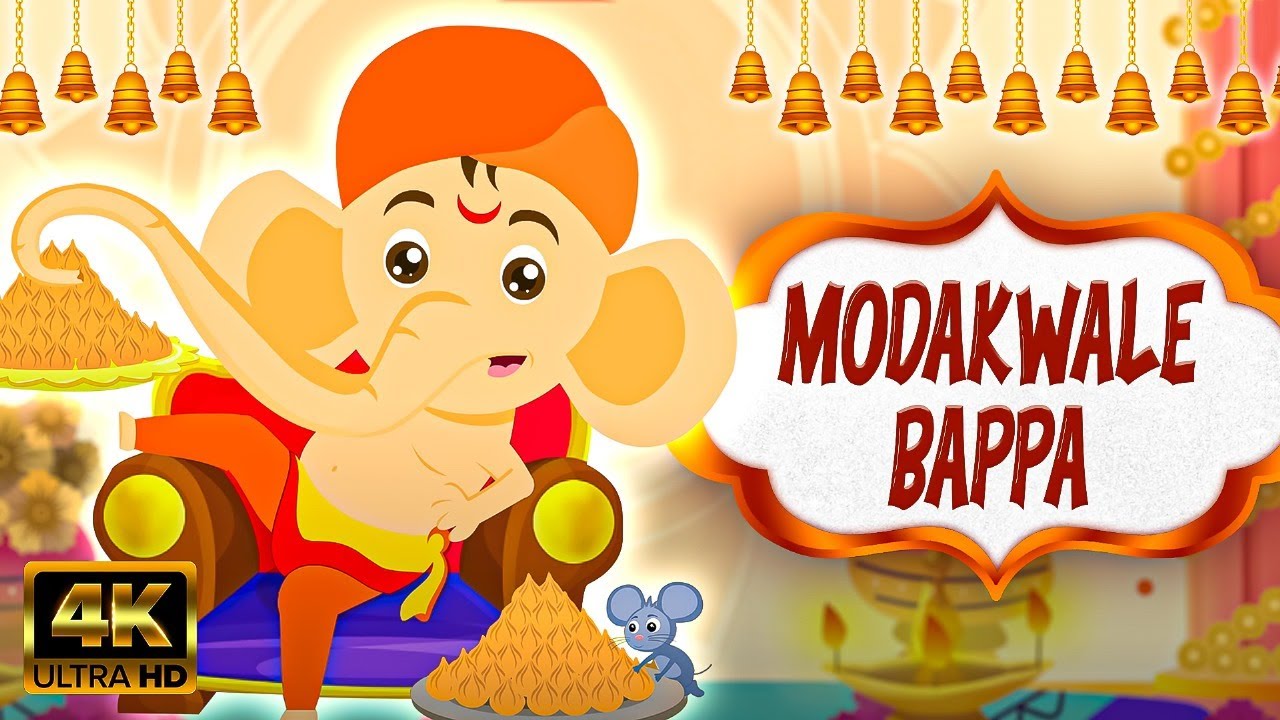   Modakwale Bappa   Ganesh Chaturthi Special  Ganpati Songs For Kids  Marathi Rhymes