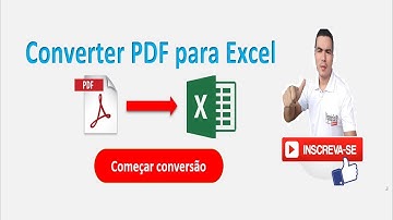 Como Converter Pdf para Planilha Excel | Macro Excel | Pdf Conversão