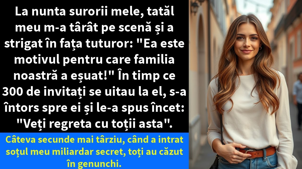 La nunta surorii mele, tatăl meu m-a târât pe scenă și a strigat în fața tuturor: