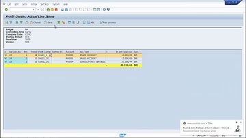 Entries and Reports| Profit Centre Accounting| SAP FICO