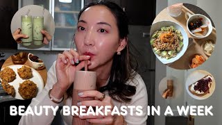 Week of Beauty Breakfasts (for skin \& gut health \& metabolism)