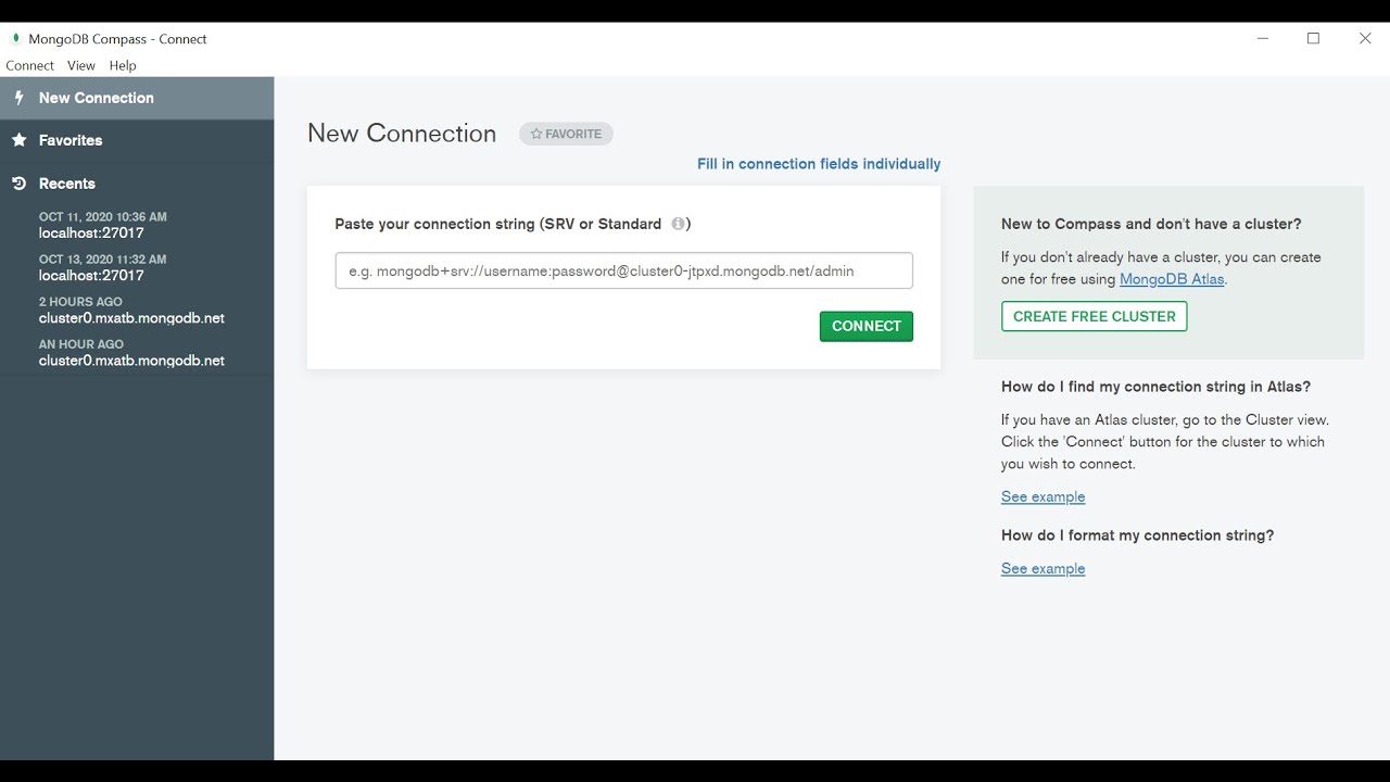 How to connect mongodb compass to cloud mongodb altas youtube
