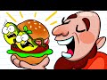 Vegetables Got Caught by Hungry Giant! Funny Clips by Avocado Couple
