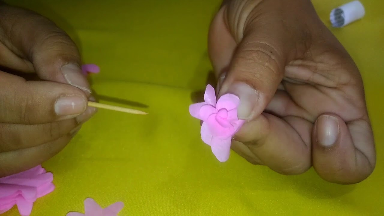 Como fazer Mini flor de papel - thptnganamst.edu.vn