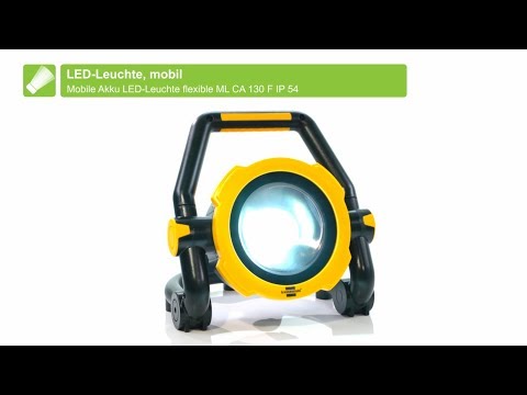 brennenstuhl® mobiler Akku LED Strahler IP54 20W/30W - YouTube