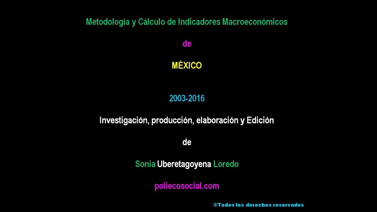 Metodologia Y Calculo De Agregados Macroeconomicos Con Datos Reales Mexico 2003 2016 Poliecosocial Sonia Uberetagoyena Loredo - void script builder tornado map roblox